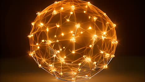 glowing string lights decorate a black background with elegance and warmth