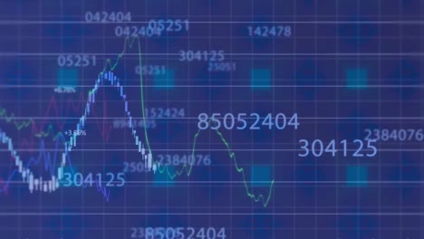 Animation-of-multiple-graphs-and-changing-numbers-over-squares-against-abstract-background