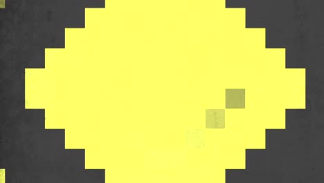 patrón de píxeles negros y amarillos en arquitectura de 8 bits.