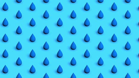 fondo de gotas de agua azules, bucle sin costuras