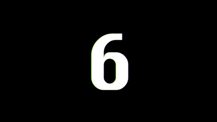 Futuristic Hologram Blink And Glitch Number Elements