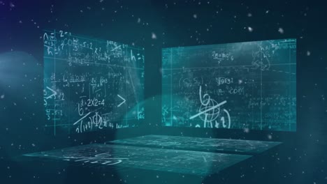 animation of spots over mathematical equations