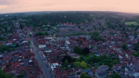 Aerial-view-of-the-amazing-Henley-on-Thames,-England