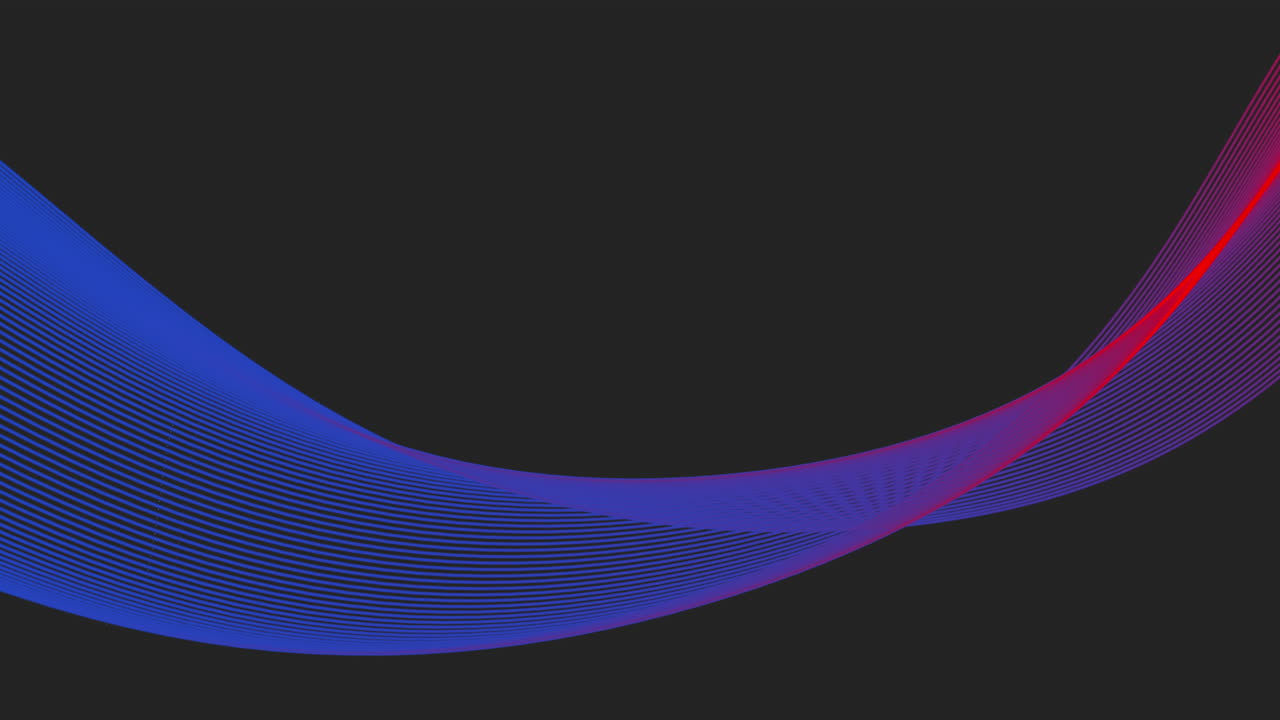 ondas dinámicas de azul y rojo con en medio del flujo