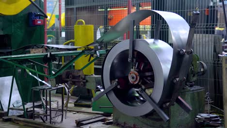rollo de metal redondo de chapa de acero inoxidable galvanizado, fabricación de máquinas industriales de metalurgia