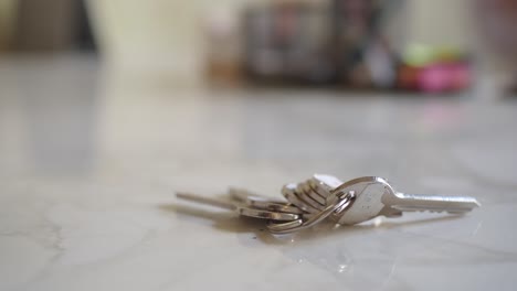 keys on a table