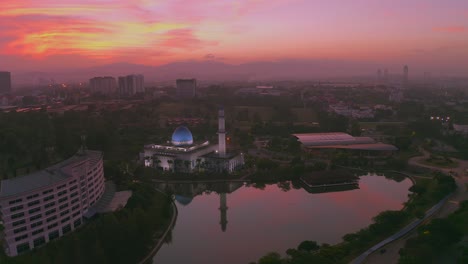 4k sunrise scene from malaysia.