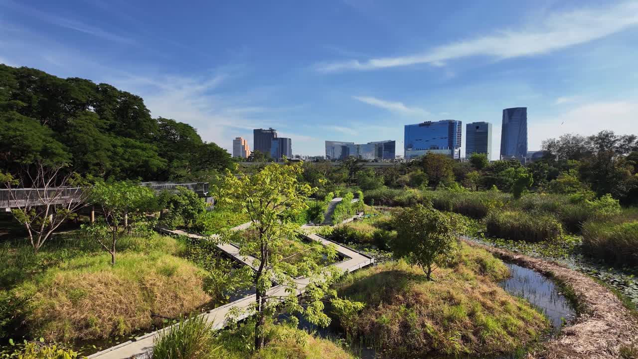 Bangkok Thailand Benjakitti Park Southeast Asia nature landscape green space