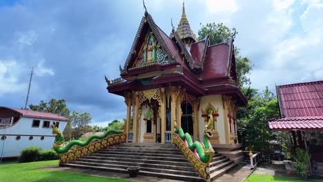 buddhist temple black monk lake wat bophut koh samui thailand culture heritage