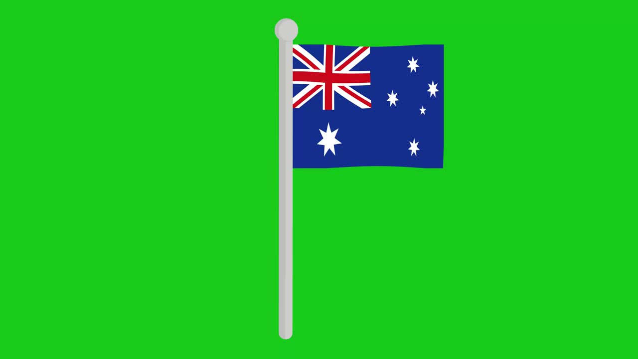 오스트레일리아의 발이 흔들리는 루프 애니메이션