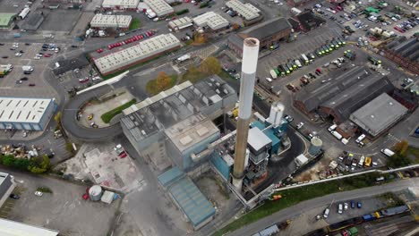 nottingham incinerator, waste recycling nottingham city uk aerial drone 4k footage waste recycling group ltd