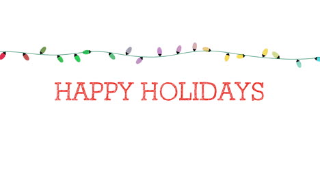 Happy-Holidays-text-with-colorful-garland-on-white-background-1