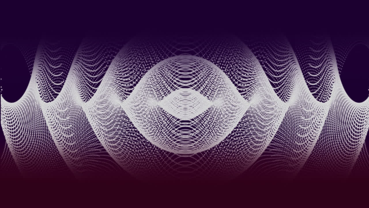 animación de una malla de conexiones de red que se mueven en un bucle sin costuras sobre un fondo púrpura