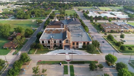 Aerial-view-of-the-first-Baptist-Church-in-Keller-Texas