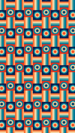motion graphic of geometric groovy pattern