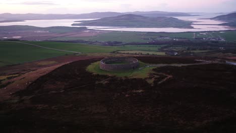 grianan de aileach ring fort, donegal, irlanda. ¿dónde está su casa?