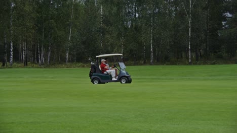 golfing on a rainy day