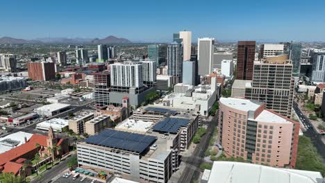 Downtown-Phoenix-from-drone-view