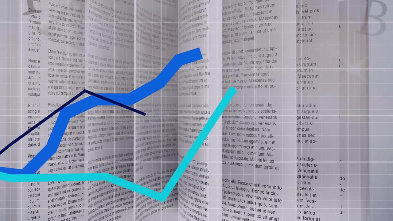 Animation of data processing over book