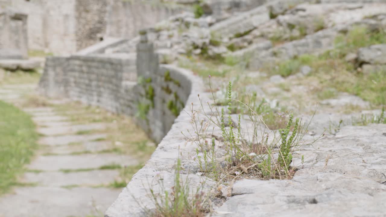 Roman ruins from the ancient province Capital of Dalmatia. Salona, Croatia, clip 5