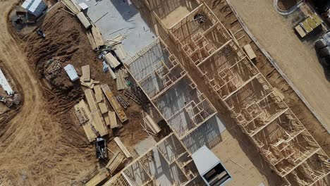 The Complex Process of Wooden Construction of a Residential Building Skeleton in the USA. The complex process of wooden construction of a residential building skeleton in the USA