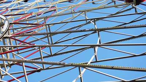 ferris wheel on a background of  sky.