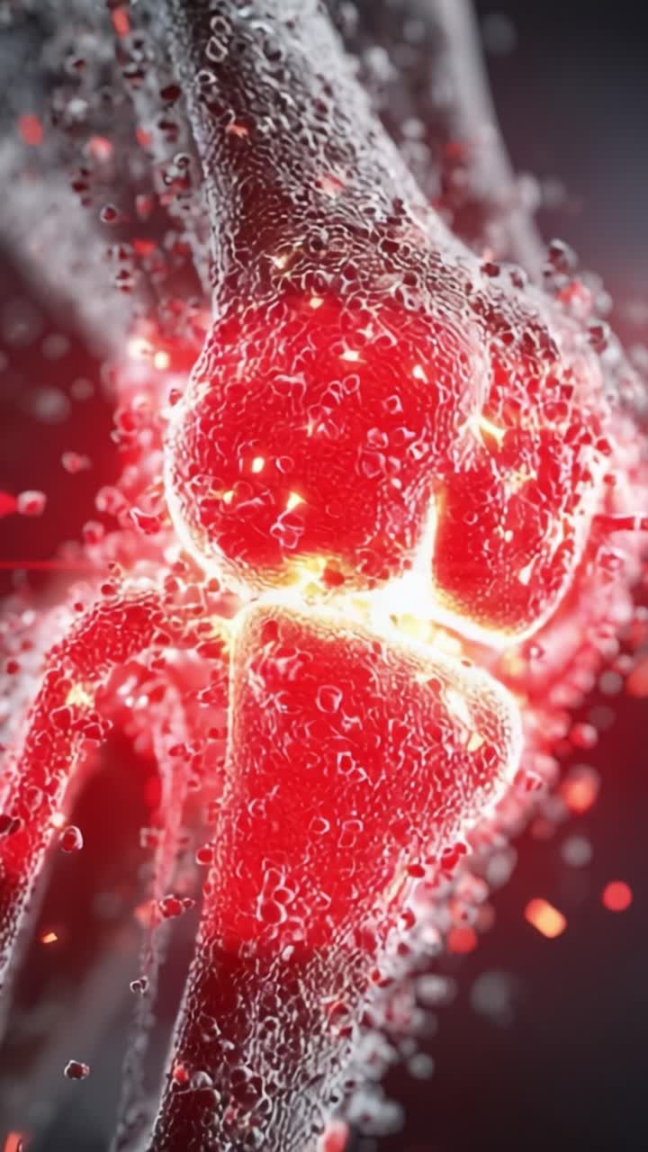 関節のダイナミクスの驚くべき可視化：劇的な変化を遂げる人間の膝関節における複雑な構造と流体運動を探る。