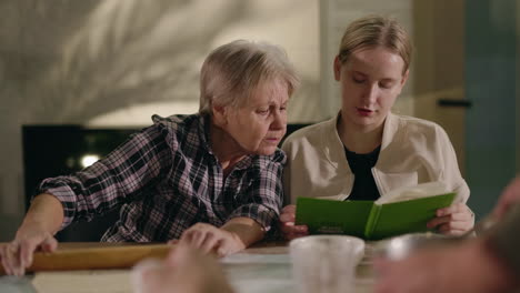 grandmother and granddaughter spend time together