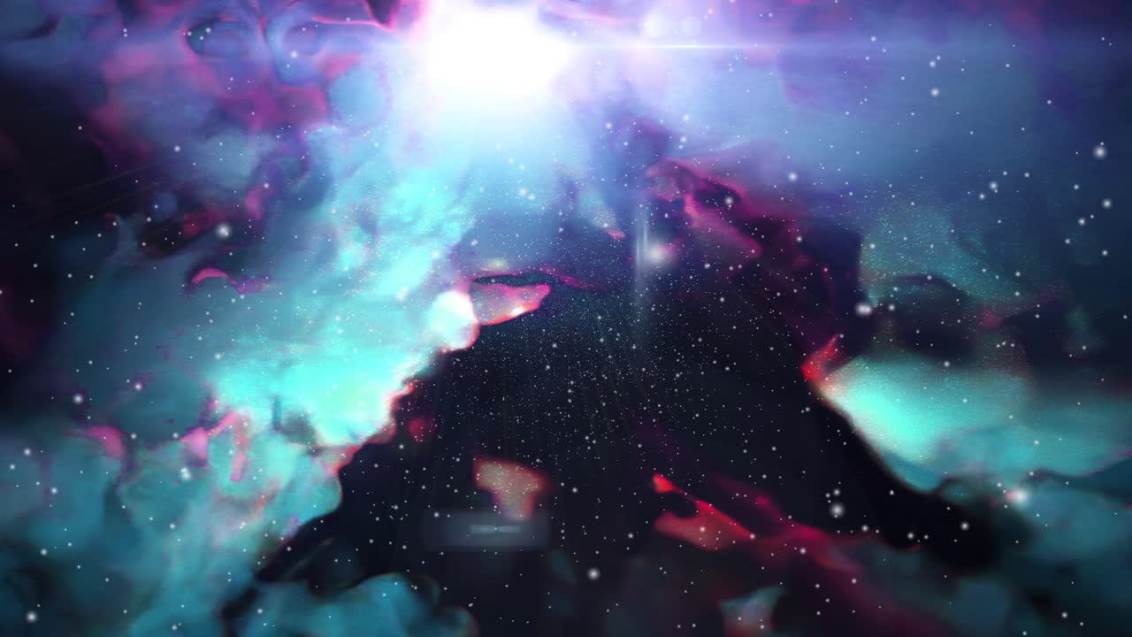 nebula clouds floating in the universe