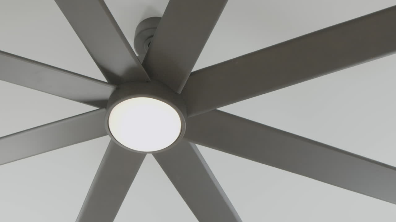 High end ceiling fan in a new modern home