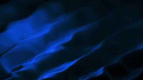 animation of data processing over shapes on black background