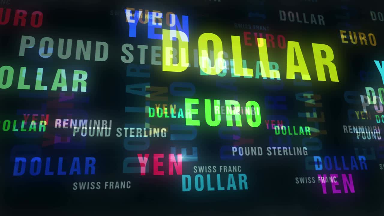 달러, 유로, 엔 문자 루프 추상 개념