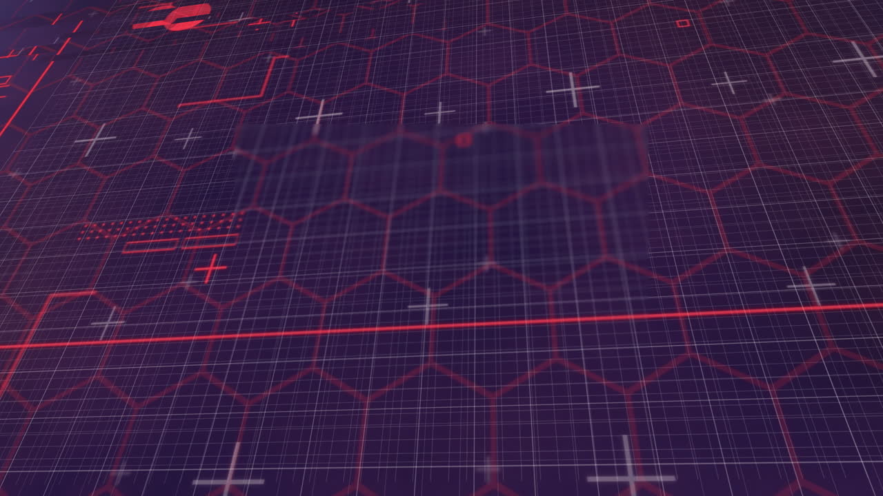 Animation of digital data processing over grid