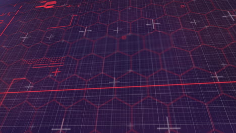 animación del procesamiento de datos digitales sobre la red