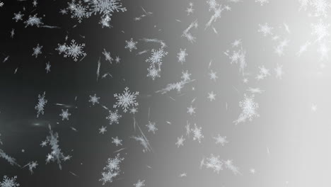 nieve cayendo sobre un fondo gris
