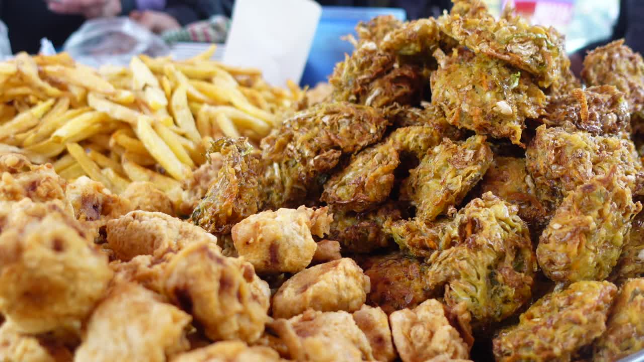 Variety of Fried Street Food