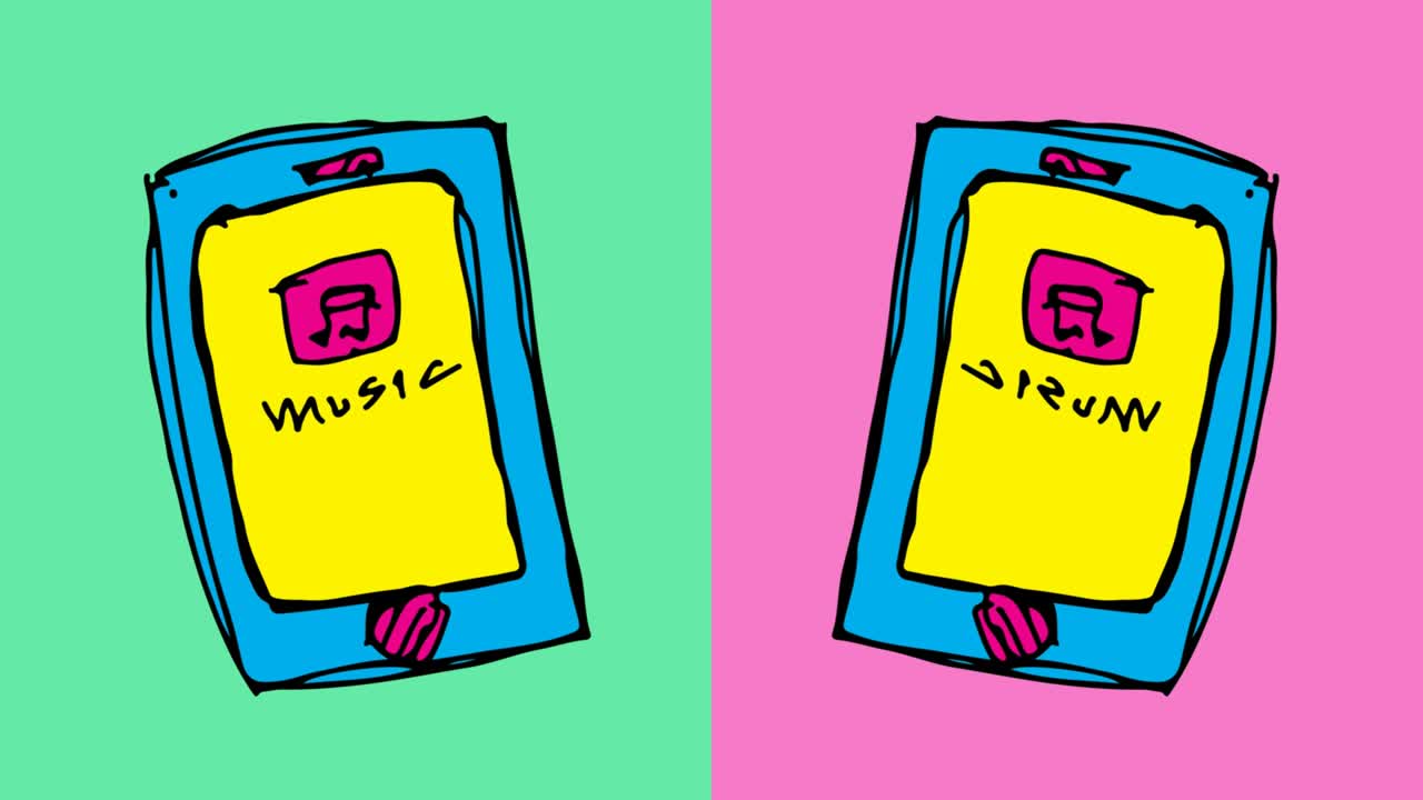 kids drawing pop art seamless background with theme of music application