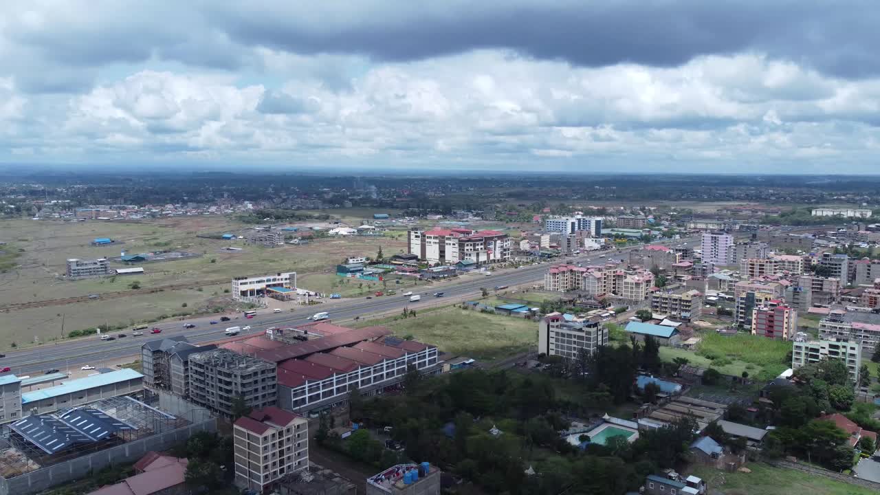 Aerial View of a City in Kenya