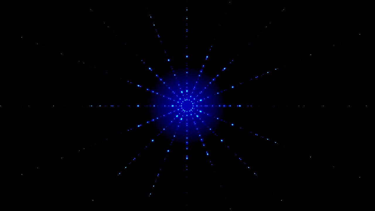 animación de fondo azul de líneas que se mueven y giran radialmente desde el centro