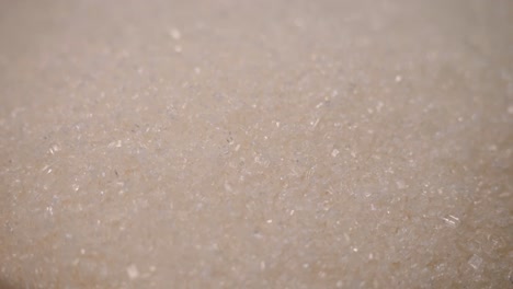 close-up of granulated sugar