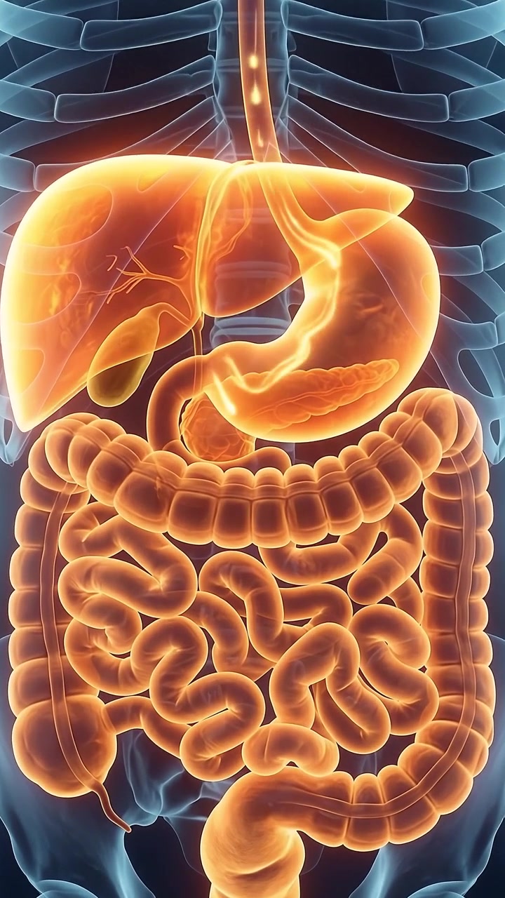 3D Medical Animation of Human Digestive System Anatomy