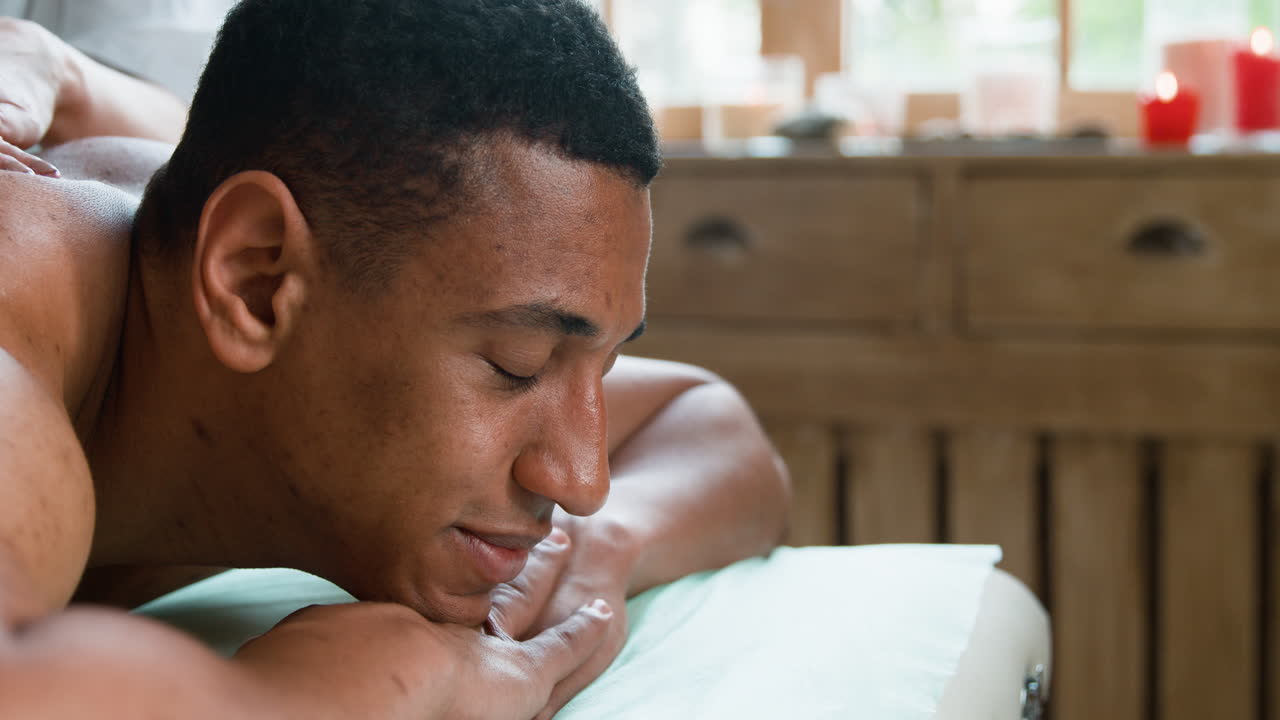 Man getting a massage