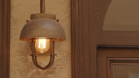 rustic industrial wall lamp with edison bulb