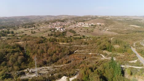 Village-in-Desert-Mountains-Aerial-view