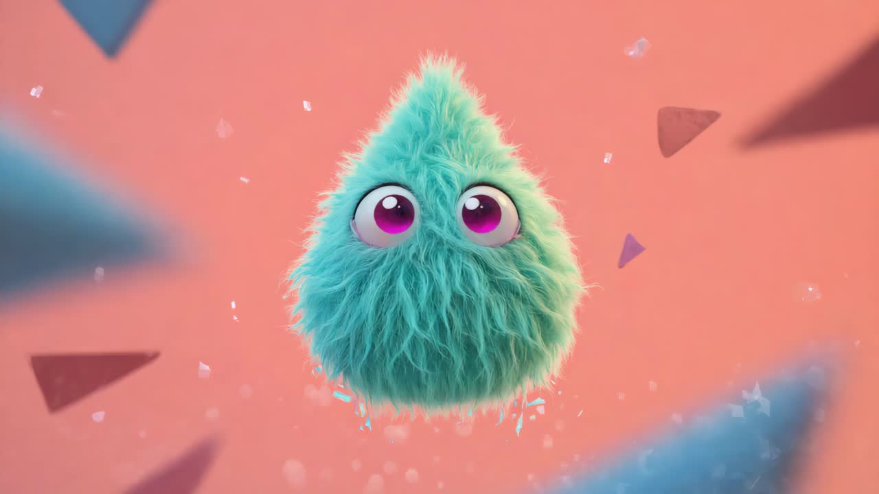Cute Fuzzy Monster