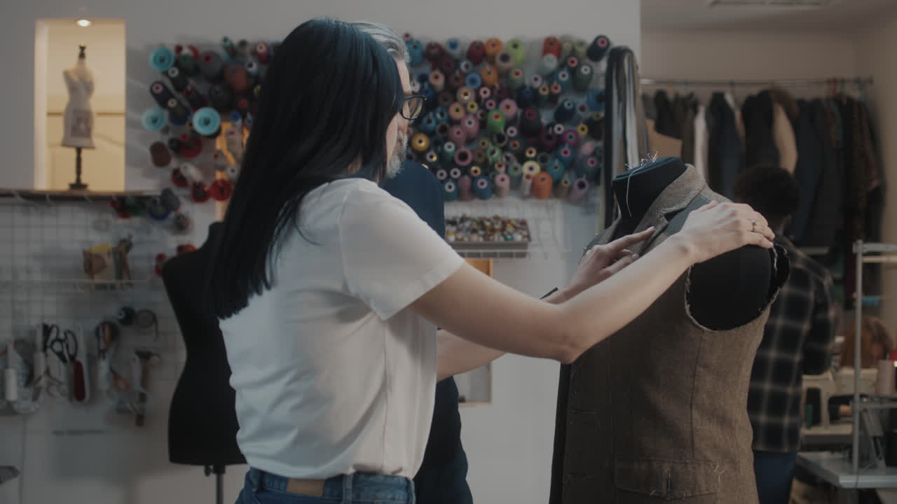 Fashion Design Consultation in a Workshop