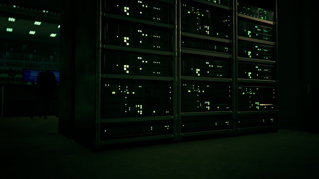 sala server con computer per le comunicazioni tv ip digitali