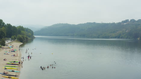 people having fun at douro river