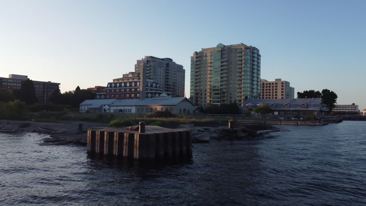 aerial women doing  outdoor fitness during summer