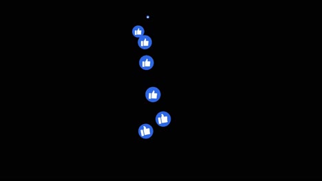 Facebook-Live-Mag-Social-Media-Animationen,-Schwarzer-Bildschirm-4k